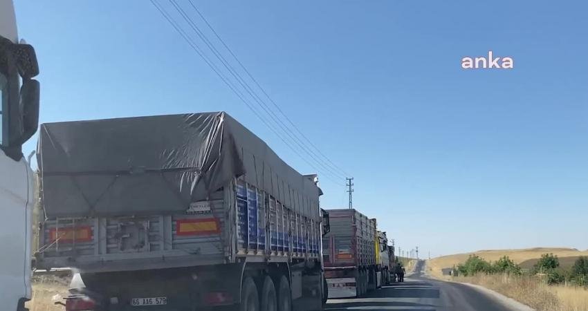 Yozgat’ta hububat üreticileri, ürünlerini Toprak Mahsulleri Ofisi’ne (TMO) teslim etmek