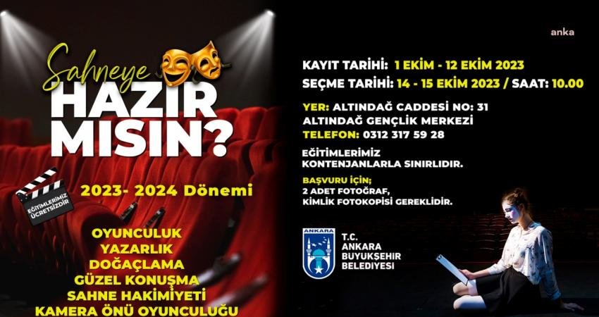 Ankara Büyükşehir Belediyesi Altındağ Gençlik Merkezi’nin, konservatuara hazırlanan öğrencilere destek