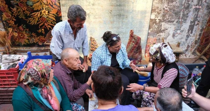 Aydın Büyükşehir Belediye Başkanı Özlem Çerçioğlu, Aydın’ın Nazilli ilçesinde pazar