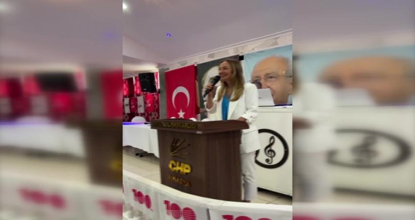 CHP Kadın Kolları Genel Başkanı Aylin Nazlıaka, CHP Amasya İl