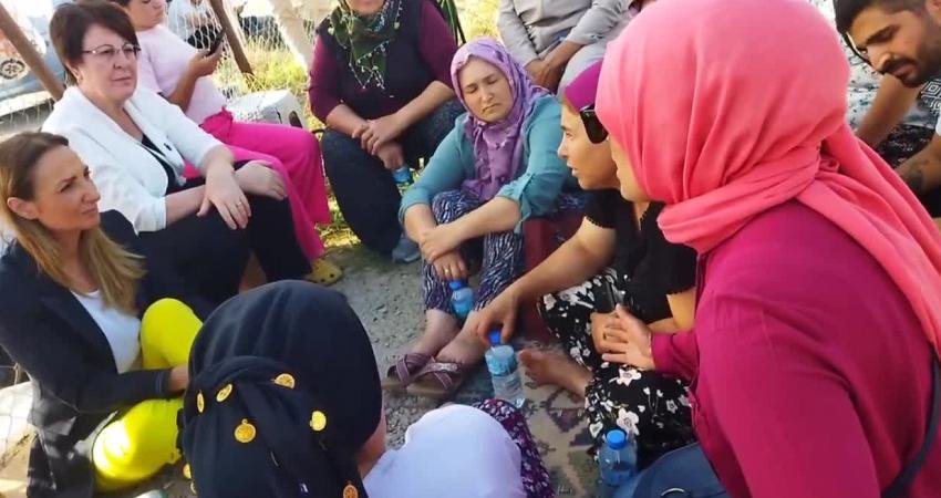 CHP Kadın Kolları Başkanı Aylin Nazlıaka, Agrobay Seracılık’ta haksız yere