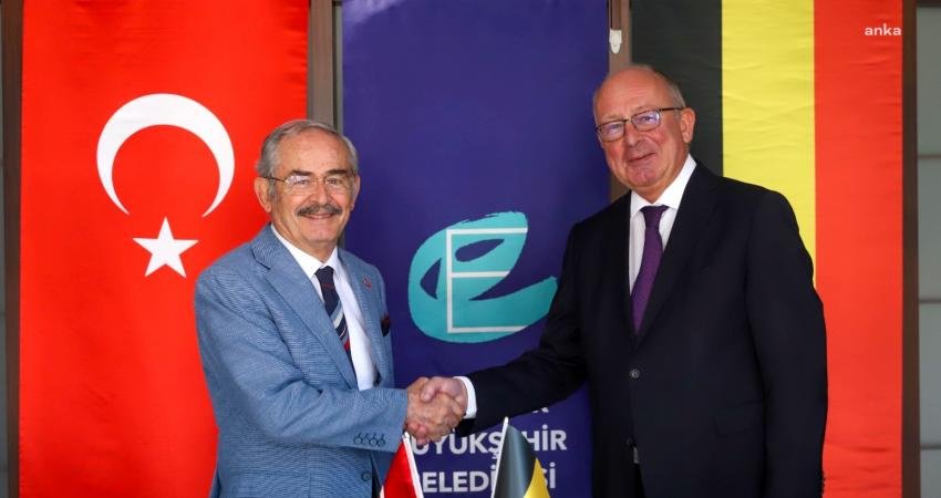 Belçika’nın Ankara Büyükelçisi Paul Huynen, Eskişehir Büyükşehir Belediye Başkanı Yılmaz