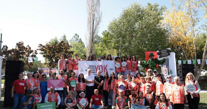 Çankaya Belediyesi ve Tema Vakfı, iklim krizine dikkat çekmek amacıyla