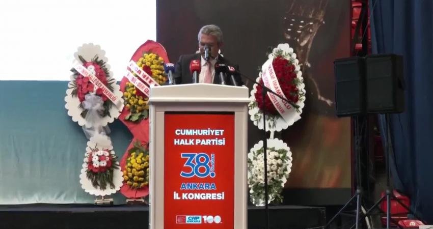 CHP Ankara İl Kongresi’ne katılan Parti Meclisi (PM) Üyesi, İstanbul