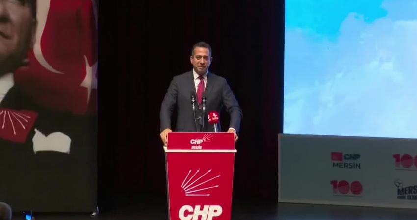 CHP Grup Başkanvekili Ali Mahir Başarır, CHP Mersin İl Kongresi'nde;