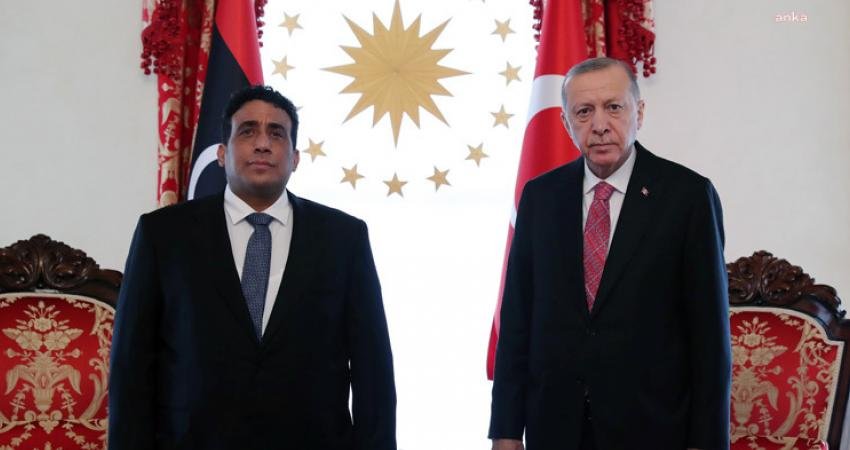 Cumhurbaşkanı Recep Tayyip Erdoğan, Libya Başkanlık Konseyi Başkanı Muhammed el-Menfi
