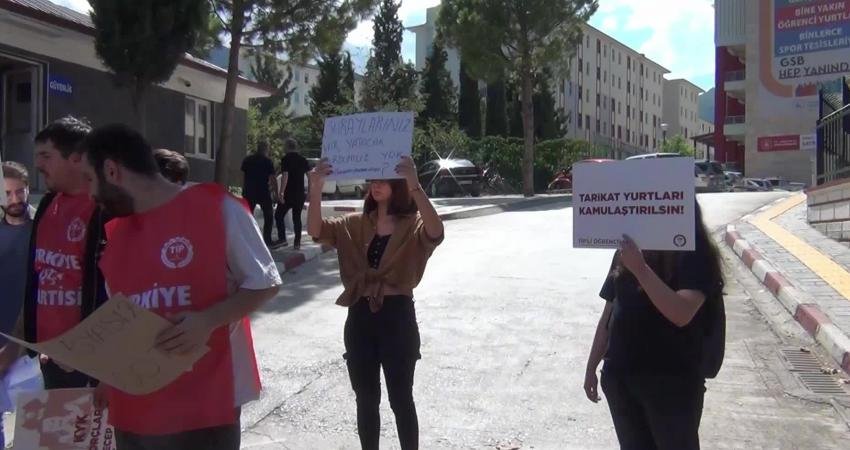 Denizli'de TİP'li öğrenciler barınma sorununa dikkat çekmek için Gençlik ve Spor