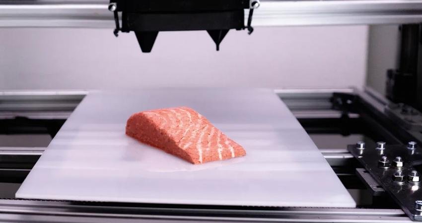 3D baskı ile üretilen Dünyanın ilk vegan somon balığı, süpermarket