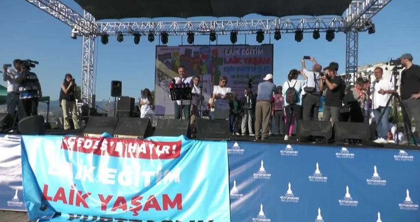 Eğitim örgütleri, İzmir Gündoğdu Meydanı'nda ÇEDES’e Hayır, Laik Eğitim, Laik