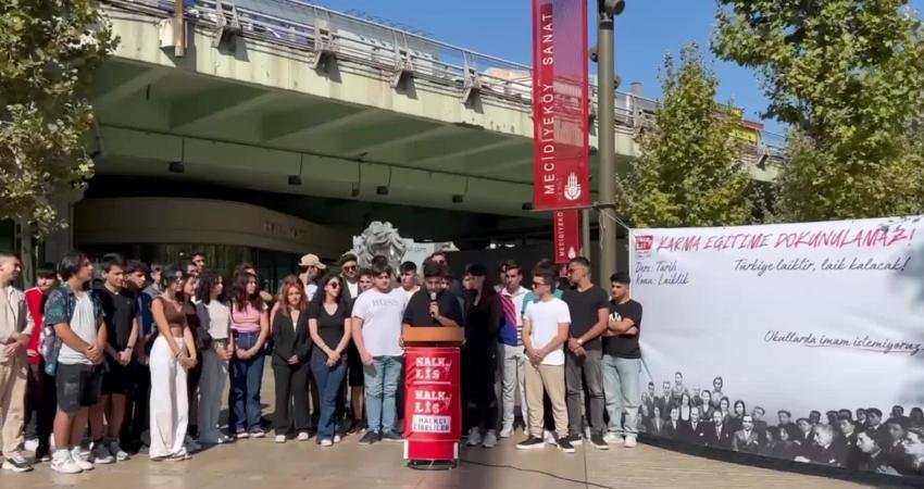 CHP'nin lise örgütlenmesi olan Halkçı Liseliler (Halk-Lis), bugün İstanbul'da "Karma