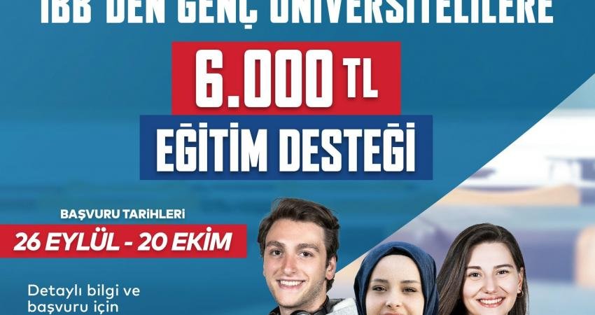 İstanbul Büyükşehir Belediyesi'nin (İBB), "Genç Üniversiteli Desteği" projesinde öğrencilere geri
