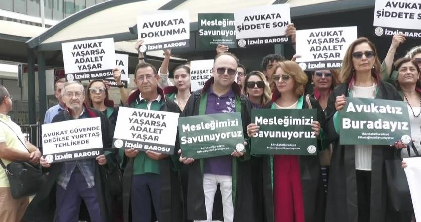 İzmir Barosu, avukatlara yönelik şiddete karşı açıklama yaptı. Baro Başkan
