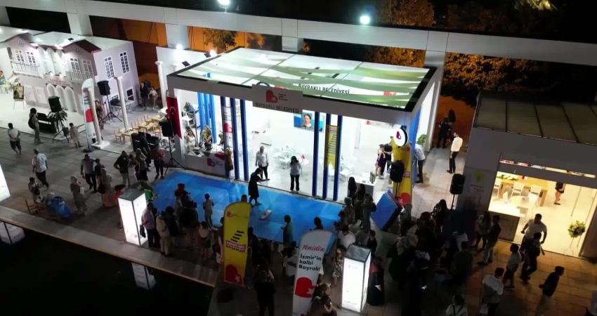 İzmir Enternasyonal Fuarı'na katılan Bayraklı Belediyesi, modern standı ve projeleriyle
