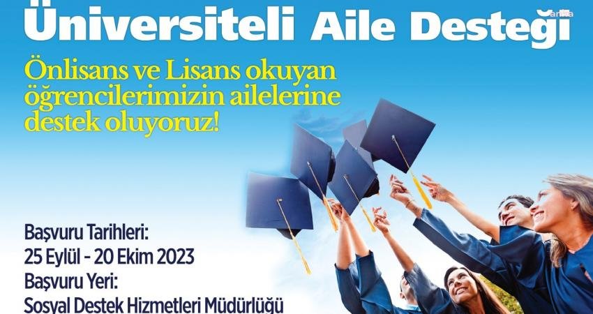 Lüleburgaz Belediyesi'nin üniversiteli öğrencilere Üniversiteli Aile Desteği Programı başvuruları yarın