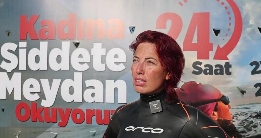 Maltepeli sporcu İrem Sönmez, Maltepe Belediyesi’nce kadına yönelik şiddete dikkat