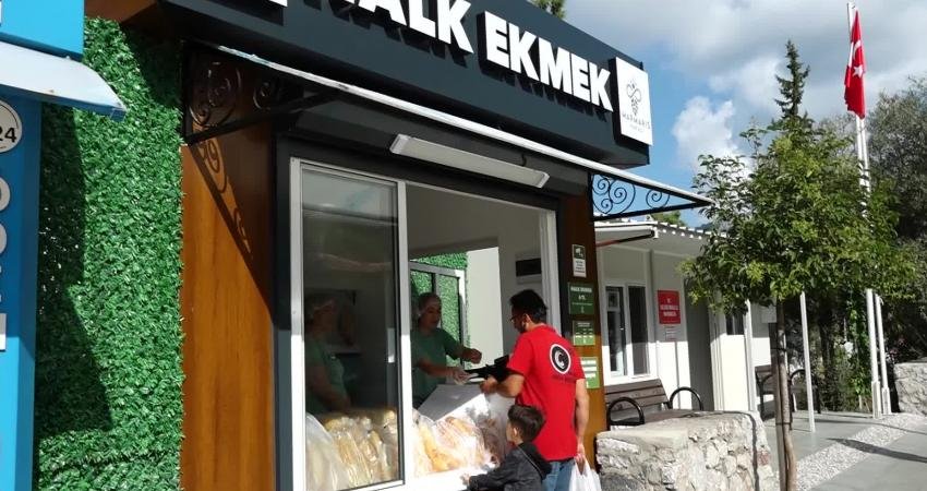 Marmaris Belediyesi ilçenin 2'inci Halk Ekmek Büfesi’ni Beldibi Mahallesi’nde hizmete