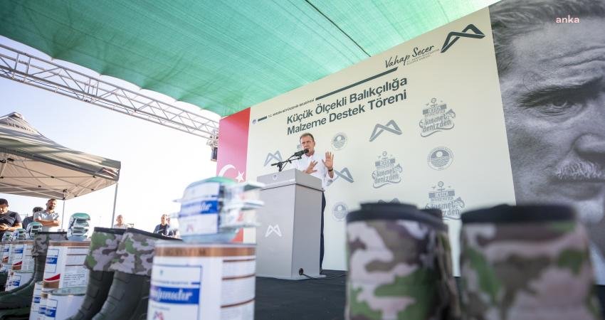 Mersin Büyükşehir Belediye Başkanı Vahap Seçer, ‘Küçük Ölçekli Balıkçılığa Malzeme Destek