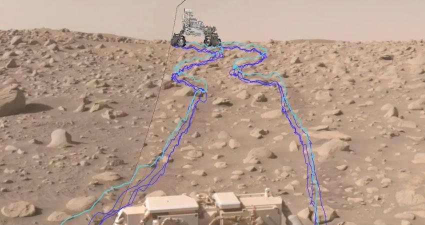 NASA'nın Perseverance gezgini, Mars yüzeyinde yeni hız rekorlarına imza attı.