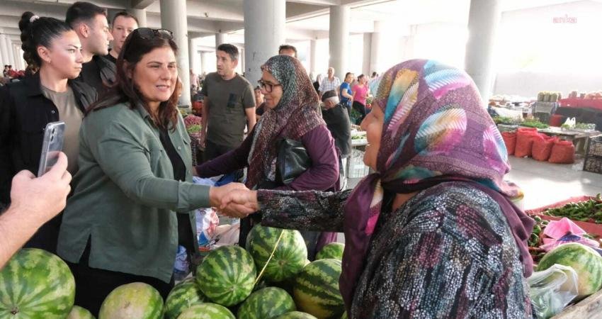 Aydın Büyükşehir Belediye Başkan Özlem Çerçioğlu, Aydın’ın Yenipazar ilçesindeki Çarşamba