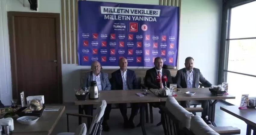 Saadet Partisi Bursa Milletvekili Mehmet Atmaca, Çorum’da; 6 Şubat depremlerinin