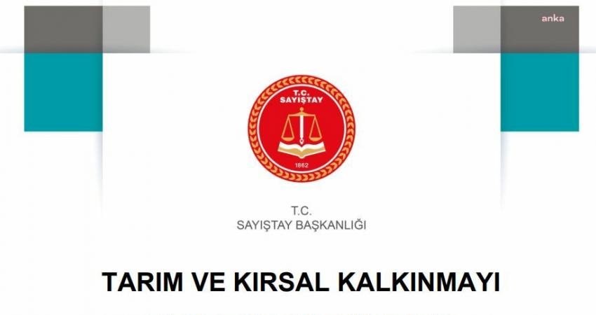 Sayıştay’ın 2022 yılı denetim raporuna göre; Tarımsal ve Kırsal Kalkınmayı