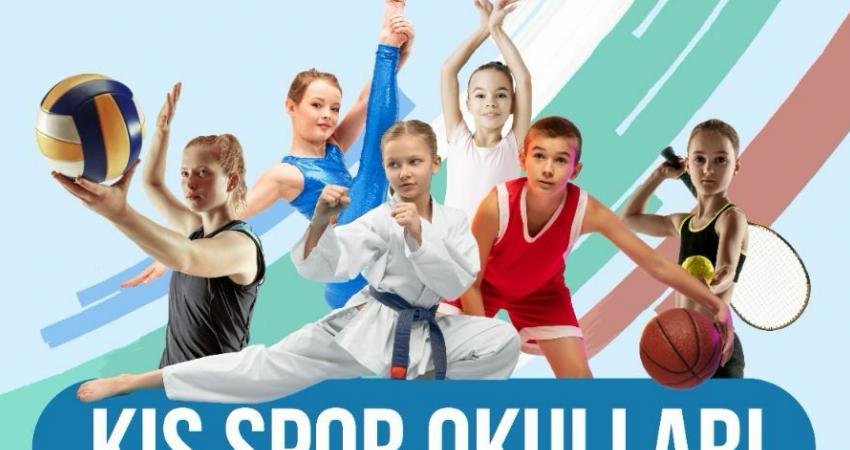 Yaz spor okulu ile yaz ayı boyunca 12 branşta, 1377