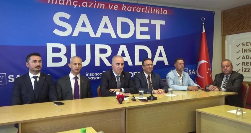 Saadet Partisi (SP) Genel Başkan Yardımcısı Mustafa Kaya, Cumhurbaşkanı Recep