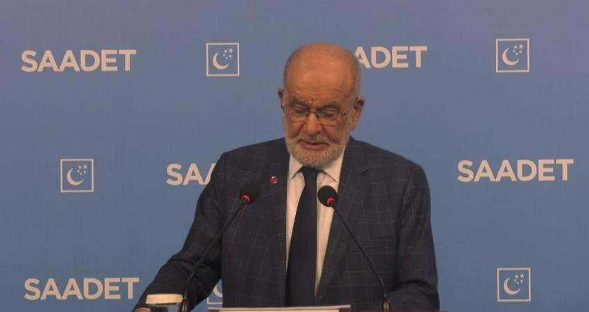 Saadet Partisi Genel Başkanı Temel Karamollaoğlu, Cumhurbaşkanı Recep Tayyip Erdoğan'ın