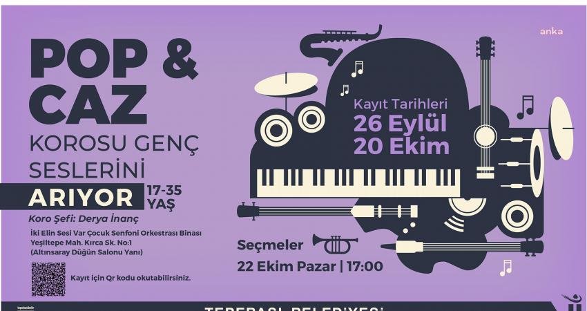 Tepebaşı Belediyesi Pop ve Caz Korosu yeni seslerini arıyor. Koroya