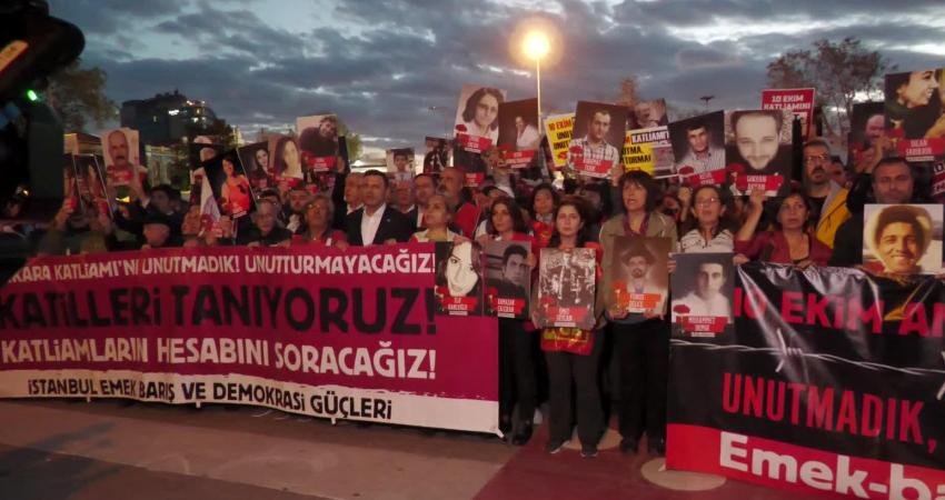 10 Ekim Ankara Gar Katliamı’nda yaşamını yitirenler, katliamın 8. yılında