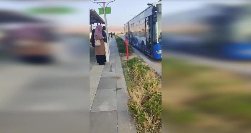 Ankara Büyükşehir Belediyesi (ABB), Çubuk’ta bulunan KYK yurdu önündeki durakta