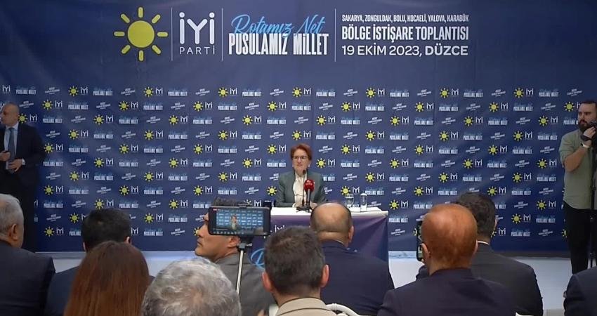 İYİ Parti Genel Başkanı Meral Akşener, Düzce’de; “Mesela bana basın