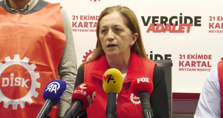 Devrimci İşçi Sendikaları Konfederasyonu (DİSK) Genel Başkanı Arzu Çerkezoğlu, dünyada