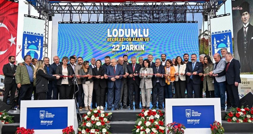 Ankara Büyükşehir Belediyesi, Çankaya ilçesine yapılan Lodumlu Rekreasyon Alanı ve