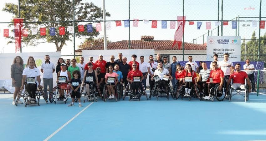 Bodrum’da bu yıl beşincisi düzenlenen Tekerlekli Sandalye 100. Yıl Tenis