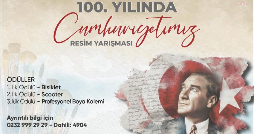 Bornova Belediyesi, Cumhuriyetin ilanının 100. yılına özel olarak ilkokul ve