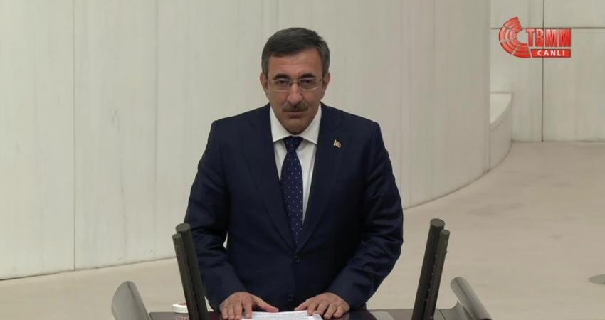 Cumhurbaşkanı Yardımcısı Cevdet Yılmaz, TBMM Genel Kurulu’nda 12. Kalkınma Planı’na