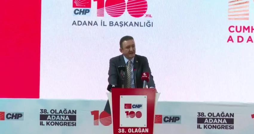 Adana il Kongresi’nde divan başkanı olarak seçilen CHP Konya Milletvekili