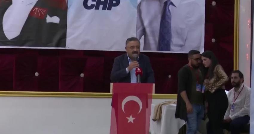 CHP Diyarbakır İl Kongresi’nde Divan Başkanı seçilen milletvekili Sezgin Tanrıkulu,