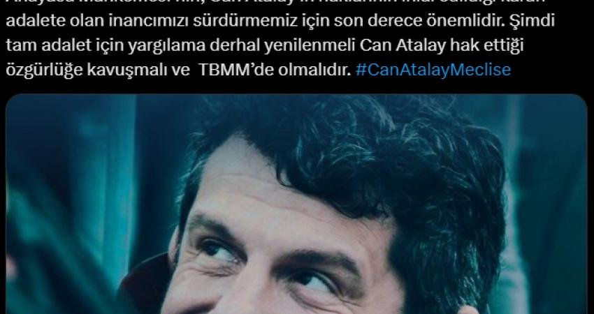 CHP İzmir İl Başkanı Şenol Aslanoğlu, Anayasa Mahkemesi’nin cezaevinde bulunan