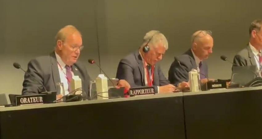 CHP Sözcüsü Faik Öztrak, Danimarka'nın başkenti Kopenhag’da yapılan NATO Parlamenter