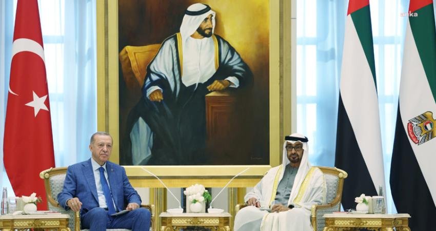 Cumhurbaşkanı Recep Tayyip Erdoğan, bugün Birleşik Arap Emirlikleri Devlet Başkanı