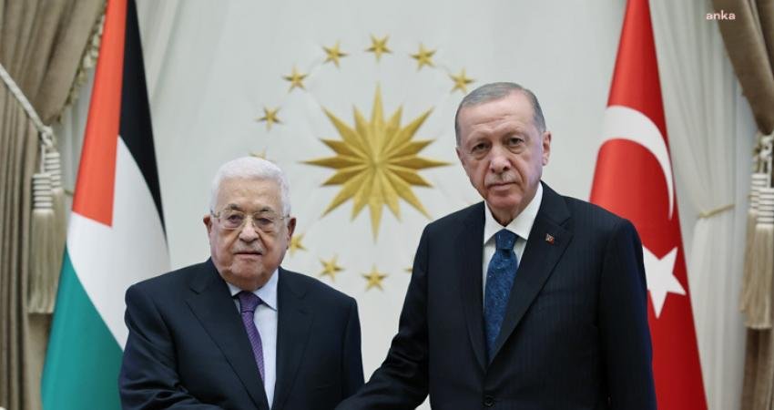 Cumhurbaşkanı Recep Tayyip Erdoğan, bugün Filistin Devlet Başkanı Mahmud Abbas