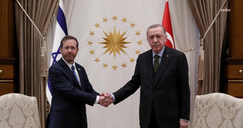 Cumhurbaşkanı Recep Tayyip Erdoğan, bugün İsrail Cumhurbaşkanı Isaac Herzog ile