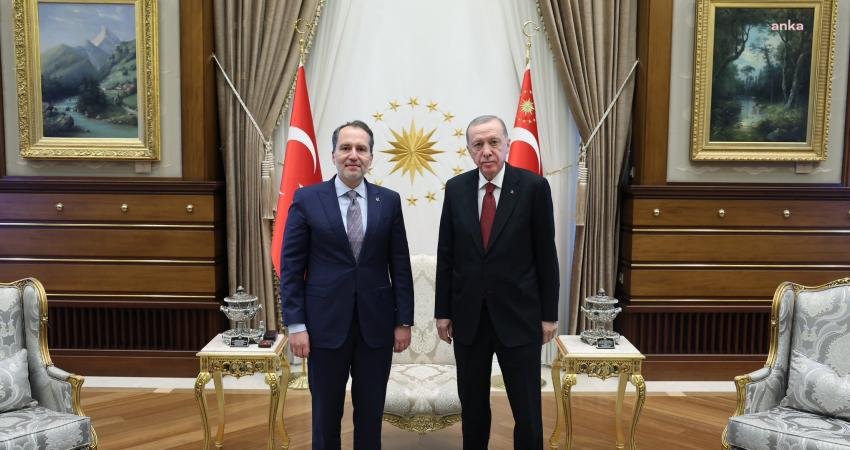 Cumhurbaşkanı Recep Tayyip Erdoğan, bugün Cumhurbaşkanlığı'nda Yeniden Refah Partisi Genel