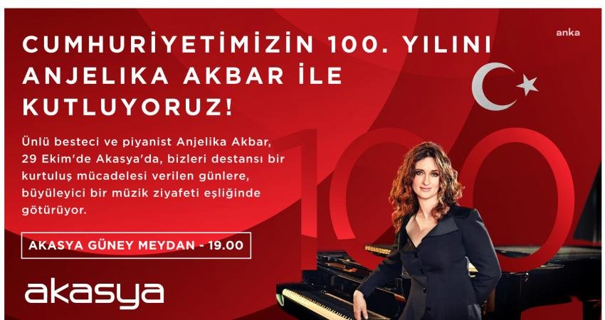 Akasya Alışveriş Merkezi, Cumhuriyet’in 100. yılını bir dizi etkinlikle kutlayacak. Eyüboğlu