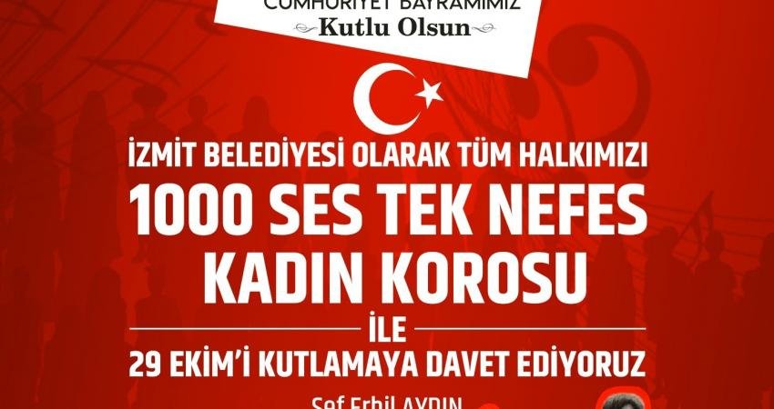İzmit Belediyesi'nin Cumhuriyetin 100’üncü yılı etkinlikleri kapsamında aylardır hazırlığını sürdürdüğü