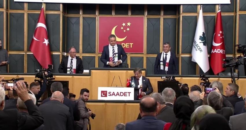 Gelecek Partisi Genel Başkanı Ahmet Davutoğlu, Saadet Partisi- Gelecek Partisi