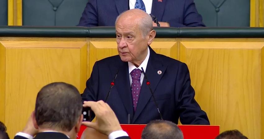 MHP Genel Başkanı Devlet Bahçeli, TBMM'de; "ABD-İsrail iş birliğiyle hazırlanmış
