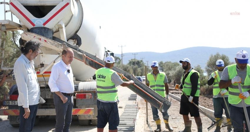 Didim Belediye Başkanı Ahmet Deniz Atabay, Akbük Mahallesi’nden başlatılan Didim